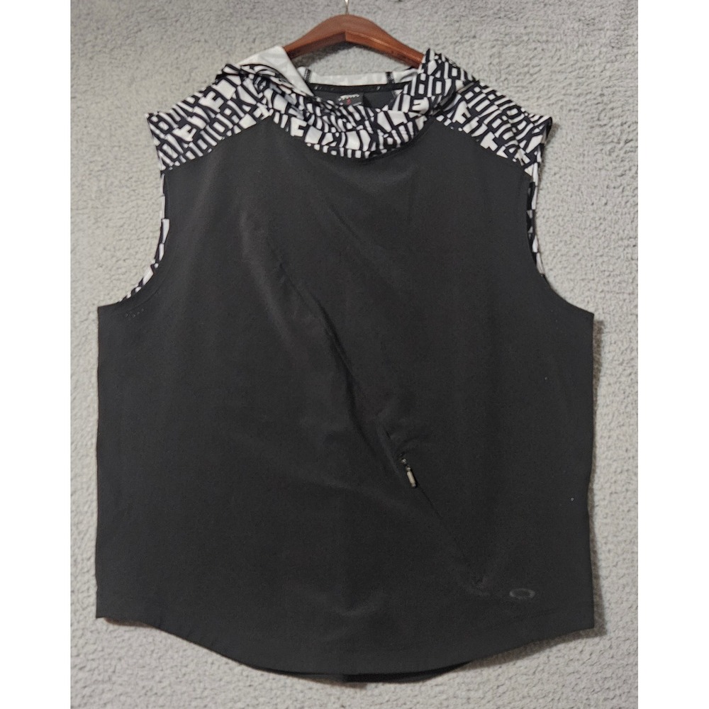 Oakley Womens High Tides Fashion Woven Vest 511677 Size Small Black Mesh